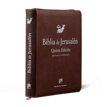 Biblia de Jerusalen [5A Ed. , Similpiel, Cremallera, Uñero, Tamaño Manual, 23 X 17. 5 Cm].